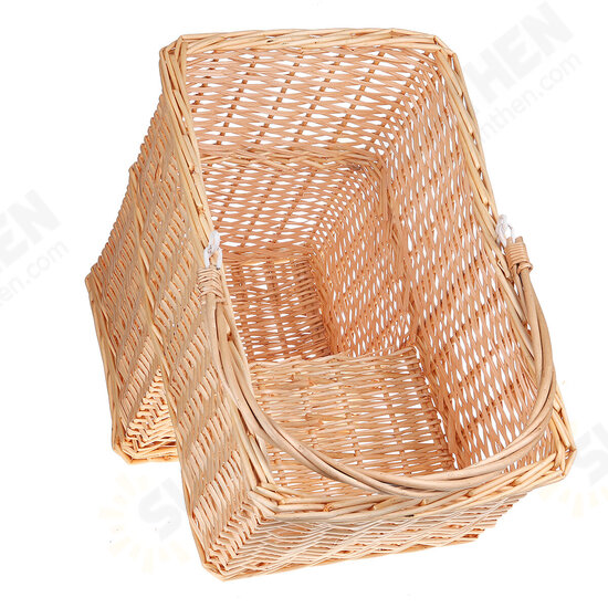 Willow Woven Basket Box Seagrass Storage Hamper Laundry Holder Home Organizer