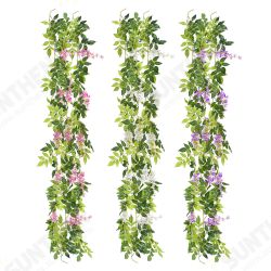 Wisteria Garland Artificial Flowers Bunch Wedding Home Hanging Ivy Decorations 2m Wisteria Garland Artificial Flowers Bunch Wedding Home Hanging Ivy Decorations 2m
