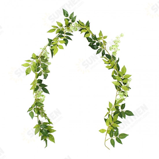 Wisteria Garland Artificial Flowers Bunch Wedding Home Hanging Ivy Decorations 2m