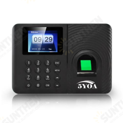 5YOA A10 Biometric Fingerprint Time Attendance Machine Clock Recorder Employee Recognition Device Electronic English Spanish Russian Check-in Fingerprint Reader 5YOA A10 Biometric Fingerprint Time Attendance Machine Clock Recorder Employee Recognition Device Electronic English Spanish Russian Check-in Fingerprint Reader