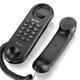 TCF-1000 Mini Desktop Corded Landline Phone Wall Mountable Fixed Telephone for Home Office Hotels