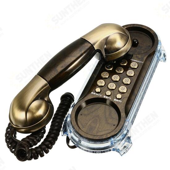 Wall Mounted Telephone Corded Phone Landline Antique Retro Telephones For Home Office Hotel