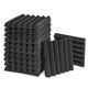 12Pcs 2x12x12 Inch Sound Foam Panels Acoustic Foam Tiles Wall Studio Soundproofing Panels Cinema Muffler Sponge Absorption Treatment Panel