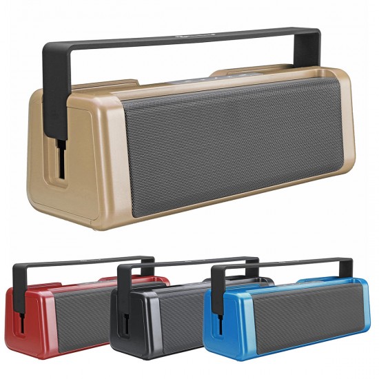 16W HiFi Portable Wireless bluetooth Speaker 2600mAh Dual Units Stereo Bass Subwoofer with Mic