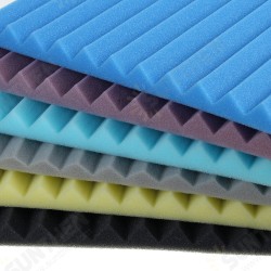 18 Pcs Soundproofing Wedges Acoustic Panels Tiles Insulation Closed Cell Foams 18 Pcs Soundproofing Wedges Acoustic Panels Tiles Insulation Closed Cell Foams