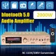 2000W bluetooth 5.0 Audio Amplifier EQ Stereo AMP Car Home 2CH AUX USB FM SD