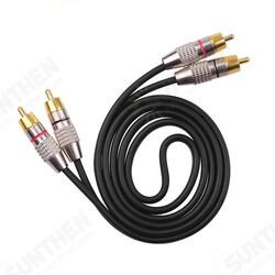 2RCA to 2RCA Male Plug Stereo Audio Video Cable for Karaoke DVD Speaker Amplifiers 2RCA to 2RCA Male Plug Stereo Audio Video Cable for Karaoke DVD Speaker Amplifiers