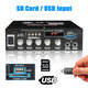 360W+360W bluetooth Power Amplifier MP3 Player FM Stereo Radio U Disk SD Card Hifi Digital Amplifier