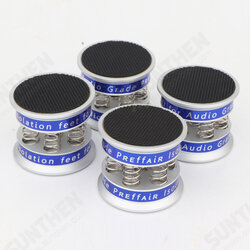 4Pcs PREFFAIR SP4540S/B Aluminum Alloy Shockproof Spring Pad Shock Absorber Isolation Stand for Amplifier Speaker Turntable Player Audio CD 4Pcs PREFFAIR SP4540S/B Aluminum Alloy Shockproof Spring Pad Shock Absorber Isolation Stand for Amplifier Speaker Turntable Player Audio CD