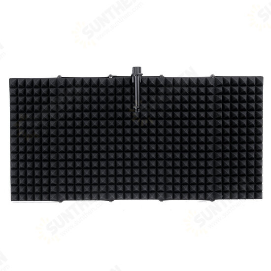 5 Panel Foldable Studio Microphone Isolation Shield Recording Sound Absorber Foam Panel Support Bracket