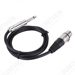 6.35mm Male to XLR Female Microphone Cable Audio Stereo Mic Cable Speaker Amplifier Mixer Line 1.5m 3m 5m 10m 6.35mm Male to XLR Female Microphone Cable Audio Stereo Mic Cable Speaker Amplifier Mixer Line 1.5m 3m 5m 10m