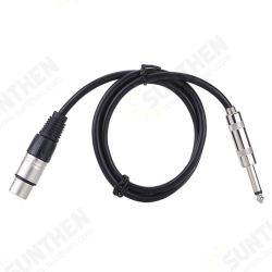 6.35mm Male to XLR Female Microphone Cable Audio Stereo Mic Cable Speaker Amplifier Mixer Line 1.5m 3m 5m 10m 6.35mm Male to XLR Female Microphone Cable Audio Stereo Mic Cable Speaker Amplifier Mixer Line 1.5m 3m 5m 10m