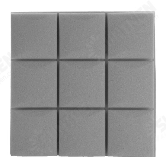 6Pcs 27x27x4 Acoustic Panels Tiles Studio Soundproofing Isolation Wedge Sponge Foam