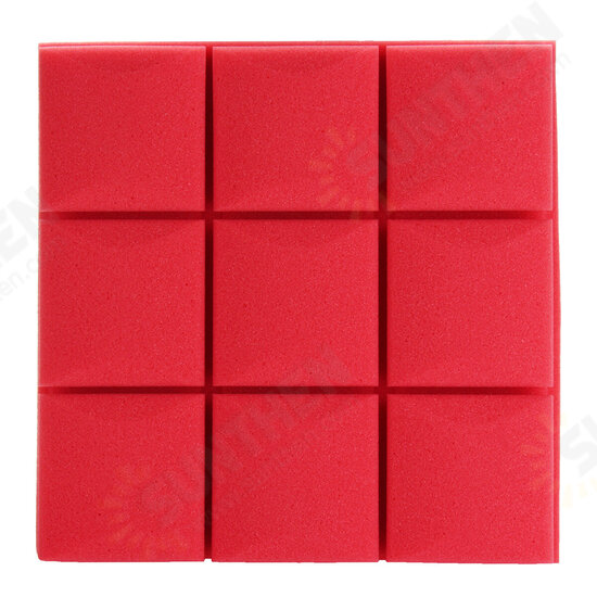 6Pcs 27x27x4 Acoustic Panels Tiles Studio Soundproofing Isolation Wedge Sponge Foam