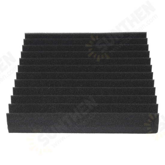 6Pcs Triangular Sound Insulation Cotton KTV Muffler Sponge Sound Insulation Foam Pad Wall Sound Absorption