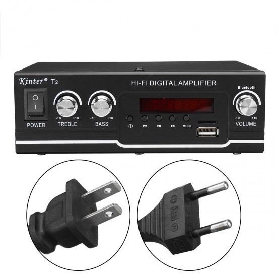 800W bluetooth HiFi Digital Power Amplifier Support MP3 TF USB DVD For Home Car