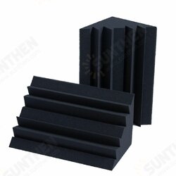 8Pcs Soundproof Foam Panels Noise Reduction Flame Retardant Acoustic Panels Tiles 12*12*24CM for Studio & KTV Sound Insulation 8Pcs Soundproof Foam Panels Noise Reduction Flame Retardant Acoustic Panels Tiles 12*12*24CM for Studio & KTV Sound Insulation