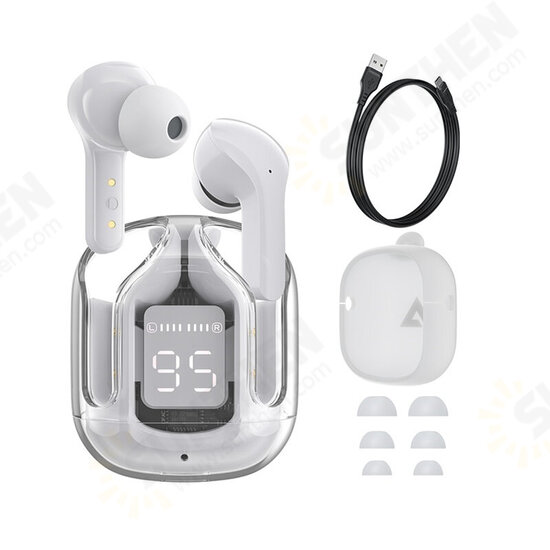 T6 TWS Earphone Wireless bluetooth Earbuds LED Display AAC ENC HD Calls Low Latency Game Headphone with Mic cover T6 TWS Earphone Wireless bluetooth Earbuds LED Display AAC ENC HD Calls Low Latency Game Headphone with Mic cover