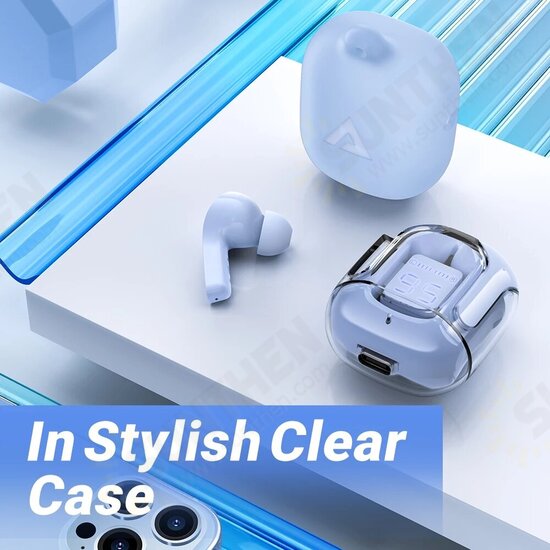 T6 TWS Earphone Wireless bluetooth Earbuds LED Display AAC ENC HD Calls Low Latency Game Headphone with Mic cover T6 TWS Earphone Wireless bluetooth Earbuds LED Display AAC ENC HD Calls Low Latency Game Headphone with Mic cover