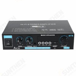AK35 110-240V 2x30W Mini 2.0 Channel Digital Amplifier bluetooth 5.0 Receiver USB Music Player Stereo Home Car Marine Audio Amp AK35 110-240V 2x30W Mini 2.0 Channel Digital Amplifier bluetooth 5.0 Receiver USB Music Player Stereo Home Car Marine Audio Amp