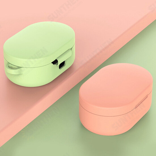 Airdots Earphone Case Soft Silicone Earbuds Cover Storage Protective Case with Hook
