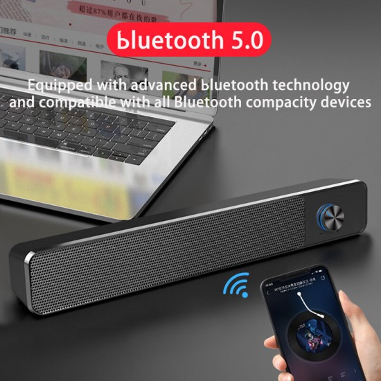 Amoi G18 bluetooth Speaker HIFI 4D Stereo Surround Sound Bass Subwoofer Dual Drivers Noise Reduction Soundbar Computer Speaker Home Theater