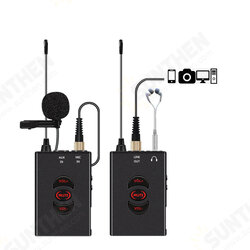 TF-105 Professional UHF Wireless Frquency Lavalier Microphone for Audio Vlog Recording Intervierw Teaching TF-105 Professional UHF Wireless Frquency Lavalier Microphone for Audio Vlog Recording Intervierw Teaching