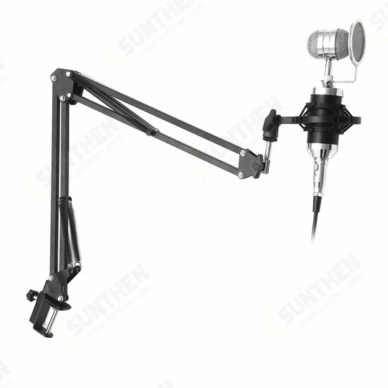 BM800 Live Sound Card Condenser Microphone Set Recording Mount Boom Stand Mic Kit for Live Broadcast BM800 Live Sound Card Condenser Microphone Set Recording Mount Boom Stand Mic Kit for Live Broadcast