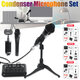 BM800 Live Sound Card Condenser Microphone Set Recording Mount Boom Stand Mic Kit for Live Broadcast