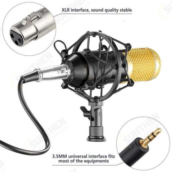 BM800 Professional Condenser Microphone Studio Broadcasting Singing Microphone Audio Recording Mic