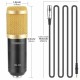 BM800 Professional Condenser Microphone Studio Broadcasting Singing Microphone Audio Recording Mic