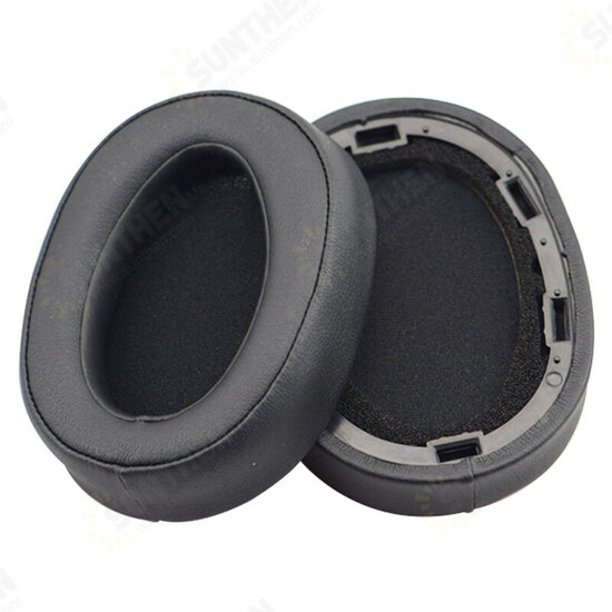 1 Pair Replacement Soft Sponge Foam Earmuff Earpad Cushions Earbud Tip for Sony MDR-100ABN WI-H900N Headphone