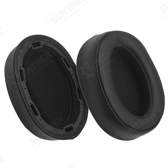 1 Pair Replacement Soft Sponge Foam Earmuff Earpad Cushions Earbud Tip for Sony MDR-100ABN WI-H900N Headphone