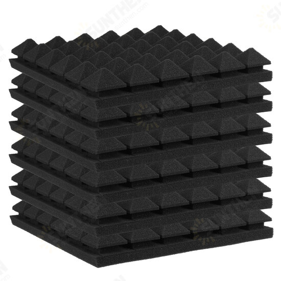 12x12x2in 6 pcs Sound-absorbing Cotton Foam Soundproof Cotton Shed Wall Muffler Sponge