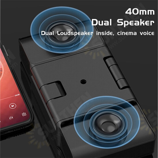 3-in-1 Wireless bluetooth Speaker 10000mAh Long Battery Life Power Bank Phone Holder Dual Bass HIFI Stereo TF Card AUX-In Soundbar Home Theatre with Mic