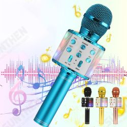 858L Wireless Microphone 2*13W Stereo DSP Noise Reduction bluetooth Speaker 2600mAh TF Card Luminous Karaoke Mic Recorder for K Songs KTV 858L Wireless Microphone 2*13W Stereo DSP Noise Reduction bluetooth Speaker 2600mAh TF Card Luminous Karaoke Mic Recorder for K Songs KTV