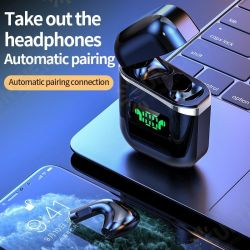 A30 TWS bluetooth 5.0 Earphone Wireless Earbuds LED Display Mini Portable Stereo Sport Headset Headphone with Mic A30 TWS bluetooth 5.0 Earphone Wireless Earbuds LED Display Mini Portable Stereo Sport Headset Headphone with Mic