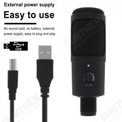 A6 Metal USB Condenser Microphone Recording for Laptop Computer Windows Cardioid Recording Vocals Voice for Live / Video A6 Metal USB Condenser Microphone Recording for Laptop Computer Windows Cardioid Recording Vocals Voice for Live / Video