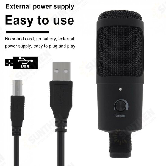 A6 Metal USB Condenser Microphone Recording for Laptop Computer Windows Cardioid Recording Vocals Voice for Live / Video A6 Metal USB Condenser Microphone Recording for Laptop Computer Windows Cardioid Recording Vocals Voice for Live / Video