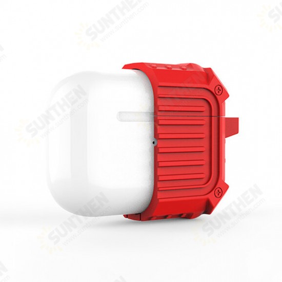 Soft Silicone Waterproof Shockproof Earphone Storage Protective Case with keychain for Apple Airpods 3 Airpods Pro 2019 Soft Silicone Waterproof Shockproof Earphone Storage Protective Case with keychain for Apple Airpods 3 Airpods Pro 2019
