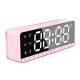 BA21 bluetooth Speaker Portable Wireless Speaker LED Alarm Clock Mini Stereo Bass TF Card FM Handsfree Speaker with Mic