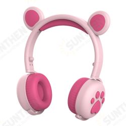 BK5 Cute LED Cat Bear Ear bluetooth 5.0 Headphones Foldable Over-Ear HIFI Stereo Wireless Headset With Mic LED Light BK5 Cute LED Cat Bear Ear bluetooth 5.0 Headphones Foldable Over-Ear HIFI Stereo Wireless Headset With Mic LED Light