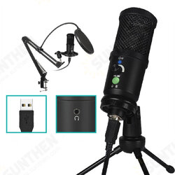 BM-66 Professional Condenser Microphone Recording USB Microphone with Tripod for Computer Studio Recording Braodcasting BM-66 Professional Condenser Microphone Recording USB Microphone with Tripod for Computer Studio Recording Braodcasting