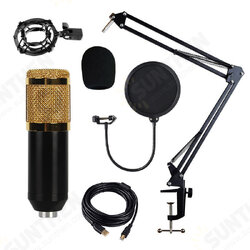BM-828 Adjustable Studio Mic USB Condenser Sound Recording Microphone With Stand for Live Broadcast Podcasting BM-828 Adjustable Studio Mic USB Condenser Sound Recording Microphone With Stand for Live Broadcast Podcasting