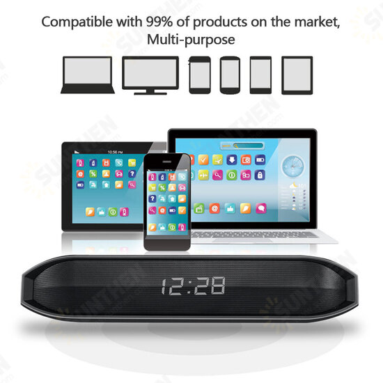 CY-03 Wireless bluetooth Speaker Portable Dual Drivers Stereo Bass Speaker LED Display Clock Desktop Speaker with HD Mic CY-03 Wireless bluetooth Speaker Portable Dual Drivers Stereo Bass Speaker LED Display Clock Desktop Speaker with HD Mic