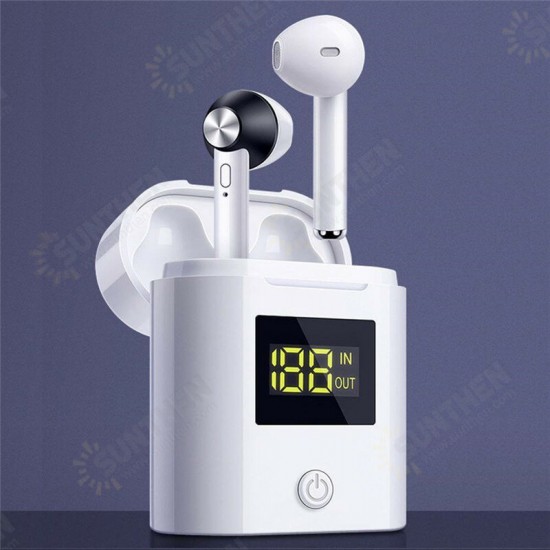 D019 Wireless bluetooth 5.0 TWS Earphone Stereo Bass Sports Headset With LED Power Display Charging Case D019 Wireless bluetooth 5.0 TWS Earphone Stereo Bass Sports Headset With LED Power Display Charging Case