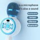 DS810 bluetooth Microphone LED Light Handheld Wireless Karaoke Portable Microphone Support TF/USB/FM for Singing