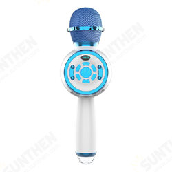 DS810 bluetooth Microphone LED Light Handheld Wireless Karaoke Portable Microphone Support TF/USB/FM for Singing