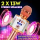 DS898 3-IN-1 Wireless Microphone 2*13W HIFI bluetooth Speaker TF Card 2600mAh Luminous Handheld Mic Recorder Singing Player for KTV K Songs DS898 3-IN-1 Wireless Microphone 2*13W HIFI bluetooth Speaker TF Card 2600mAh Luminous Handheld Mic Recorder Singing Player for KTV K Songs