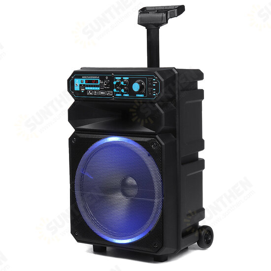 Ds-1206 12 inch 50W High Power bluetooth Sound Square Loud Speaker Outdoor Singing Subwoofer with HD Mic
